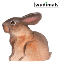 Corvus Wudimals A040702 - Hase, Hare, handgeschnitzt aus Holz