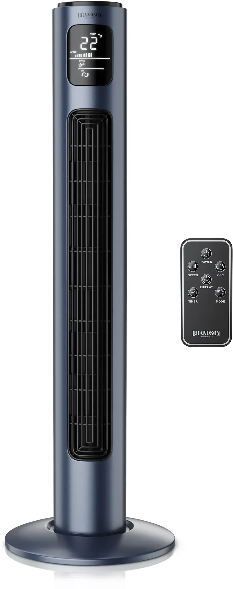 Turmventilator mit Fernbedienung & Timer Navyblau