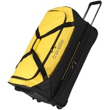 Travelite Reisetasche mit Rollen aus wasserabweisendem Material, Basics Weichgepäck Rolltasche mit Dehnfalte, 70 cm, 98-119 Liter