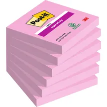 Post-it Post-it® Super Sticky Haftnotizen extrastark pink, 6 Blöcke