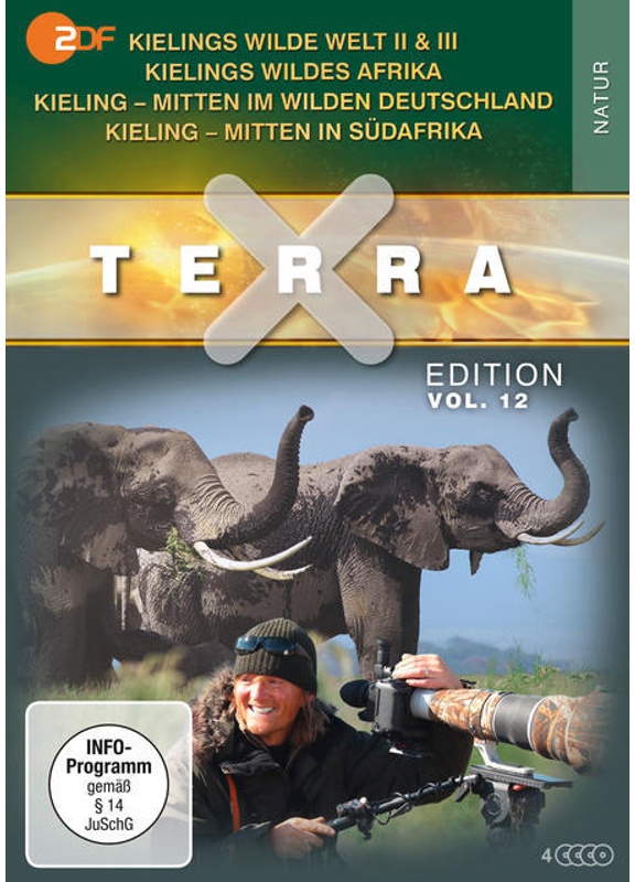 Terra X - Edition Vol. 12 Kieling  Mitten In Südafrika - Kieling  Mitten Im Wilden Deutschland - Kielings Wildes Afrika - Kielings Wilde Welt Ii & I