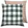 Tom Tailor Kissenbezug Classic Check 40 x 80 cm Grün/Braun/Rot