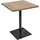 chefgastro Bistrotisch 75 x 70 x 70 cm Hellbraun