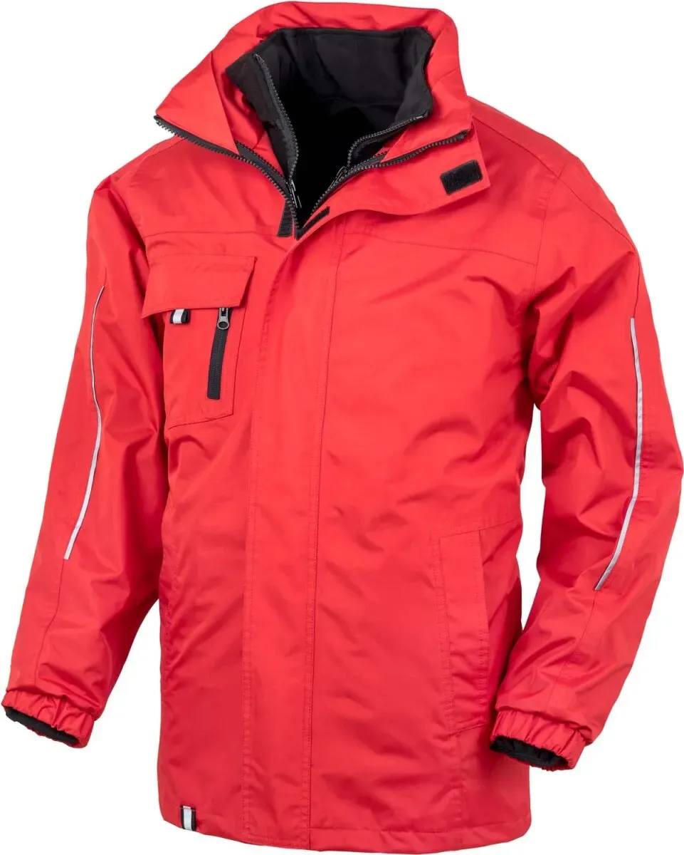 Result Core Herren 3-in-1 Transit Jacke Winter-Jacke R236X red 4XL