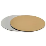 Decora GEKOPPELTE TORTENPLATTE GOLD/SILBER Ø24X0,2 CM