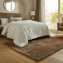 Kadima Design Hochflor-Teppich `Dovel` - Recyceltes Polyester - Nachhaltig & Weich. Farbe: Braun, 120x170 cm