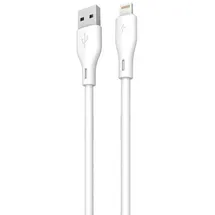 DUDAO USB/Lightning Kabel 3A 1m Weiß