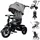 Lorelli Tricycle Jaguar 4 in 1 Schiebestange Sitz drehbar, verstellbar, Faltdach