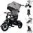 Lorelli Tricycle Jaguar 4 in 1 Schiebestange Sitz drehbar, verstellbar, Faltdach