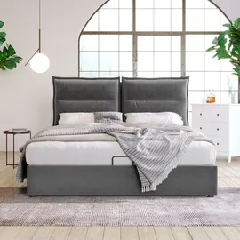lanki international gmbh Odikalo 140 x 200 cm Grau/Schwarz