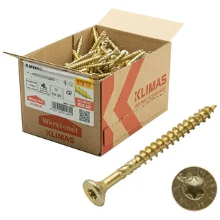 Klimas Holzschrauben 8 x 120 mm 50 Stück
