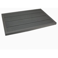 Bodenplatte für Solardusche Gartendusche, 100 x 63 x 5,5cm, WPC, schwarz