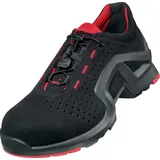 Uvex 1 support S1 SRC, Arbeitsschuhe für Damen - Herren, Schwarz/Rot, Größe 42