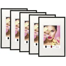 Ideal Trend Bilderrahmen schwarz 50x70 cm 5er Set