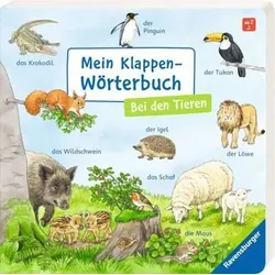 RAVENSBURGER 43850 Mein Klappen-Wörterbuch: Bei den Tieren