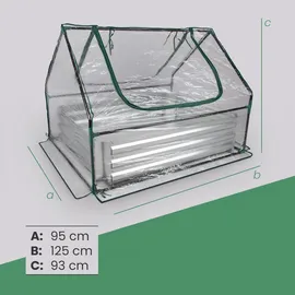 bc-agentur Bestlivings Hochbeet 125 x 95 x 93 cm Transparent