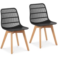 Stuhl Kunststoffstuhl Küchenstuhl Designstuhl Besucherstuhl 150 kg 2 Stück