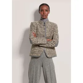 Madeleine Verkürzter Wollblazer mit Stehkragen, Taschen in taupe / graphit), | Gr.: 46