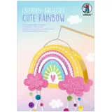 Ursus 18810099F - Laternen Bastelset, Cute Rainbow, ca. 21,8 x 31 x 10,3 cm, Mittel