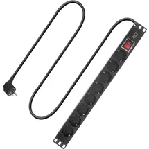 Act Steckdosenleiste 2,5 m Schwarz 8 St.