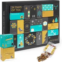 Erlebnis Tee Adventskalender 2024 - Design Adventskalender, 24 x Premium loser Tee & Überraschungen - Gold