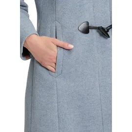 GIL BRET Dufflecoat mit Kapuze in Bright Blue Melange | 46