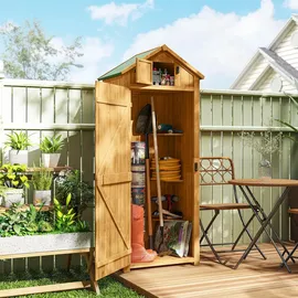 Outsunny Geräteschrank 0,77 x 0,54 m Gelb