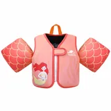 Gogokids Kinder Schwimmweste mit Schwimmärmeln, Kleinkinder Schwimmjacke mit Zwei Armbändern Kinder Schwimmhilfe Auftrieb für 2-6 Jahre/10-30KG Perfekt für Pool, Schwimmunterricht und Wasserpark