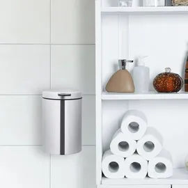 Relaxdays Kosmetikeimer 3 l Silber