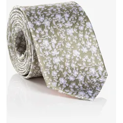 Krawatte MONTI, Damen, beige (beige floral), Seide, geblümt, casual,klassisch, Krawatten, aus reiner Seide, mit Blumenmuster, 6,5 cm breit