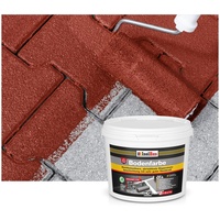 Isolbau Bodenfarbe - 12 kg - Boden- und Betonfarbe für Keller, Garage, Werkstatt - Wasserfeste Bodenbeschichtung für innen & außen - Rustikalrot (RAL)