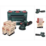 Metabo Schleifmaschine + Poliermaschine, SXA 18 LTX 125 BL Akku Exzenterschleifer 18 V 125 mm ( 600146840 ) Brushless + 4x Toolbrothers spider Netzschleifmittel Set - ohne Akku,