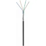 danicom CAT6 Outdoor Netzwerkkabel, S/FTP, AWG 26/7 (Flexibel), 100 Meter, Schwarz, CCA