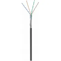 danicom CAT6 Outdoor Netzwerkkabel, S/FTP, AWG 26/7 (Flexibel), 100 Meter, Schwarz, CCA