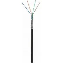 danicom CAT6 Outdoor Netzwerkkabel, S/FTP, AWG 26/7 (Flexibel), 100 Meter, Schwarz, CCA