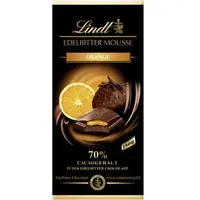 Lindt Tafelschokolade Edelbitter Mousse Orange, 70% Kakaogehalt, 150g