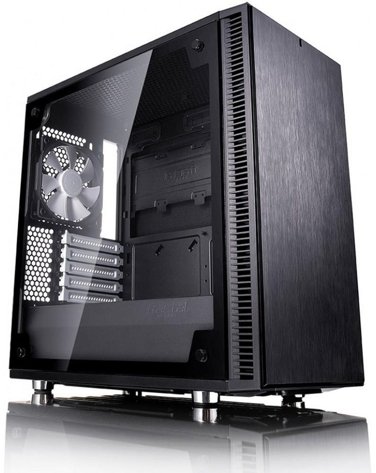 Fractal Design PC-Gehäuse Fractal Design Define Mini C TG Mini-Tower Schwarz Computer-Gehäuse