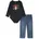 levi s kids Bearrito Denim Langarm-set Jet Black 12 Monate
