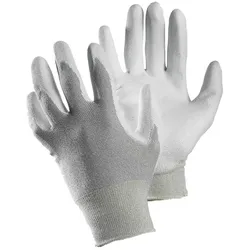 ESD-Nylon/Kohlefaser Feinstrickhandschuhe 811 grau - 10 (XL)