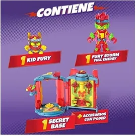 Alltoys SUPERTHINGS Rivals of Kaboom Secret Base Fury Storm – Geheime Höhle von Fury Storm, inkl. 1 Kazoom Kid und 1 SuperThing Exclusive und viel Zubehör