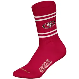 NFL Socken, 3er Pack Stretch-NFL 3Pack Crew Socks, bunt|rot 39-42