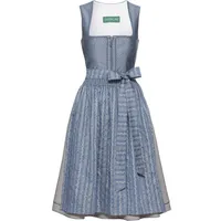 Country Line Dirndl Midi-Dirndl mit Zopfborte blau|grau 42