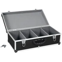 anndora CD Koffer für 80 Standard CD Cases - 56,5 x 29 x 18,5 cm - Schwarz