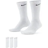 NIKE U NK EVERYDAY CSH CRW 3PR 132 WHITE/BLACK