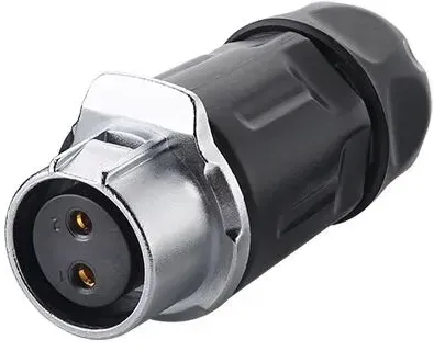 Alcasa IC01-20P202 Drahtverbinder S1 - Power (2-pin) Schwarz