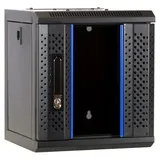 DSIT 4 HE, 10 Serverschrank mit Glastür (BxTxH) 312x310x264mm - Schwarz - für Zuhause und im Büro