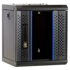 DSIT 4 HE, 10 Serverschrank mit Glastür (BxTxH) 312x310x264mm - Schwarz - für Zuhause und im Büro
