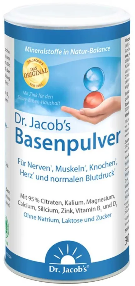 Dr. Jacob's Basenpulver Original Basen-Citrat-Mineralstoffe