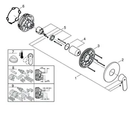 Grohe Eurosmart Cosmopolitan Unterputz-Duscharmatur mit Mischer für 1 Verbraucher Chrom 24044000