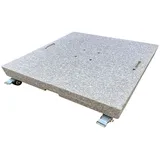 Siena Garden Schirmständer Granit 76 x 76 x 5 cm Hellgrau